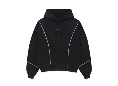 Unknown London Loose Fit Contrast Tape Hoodie "Black"