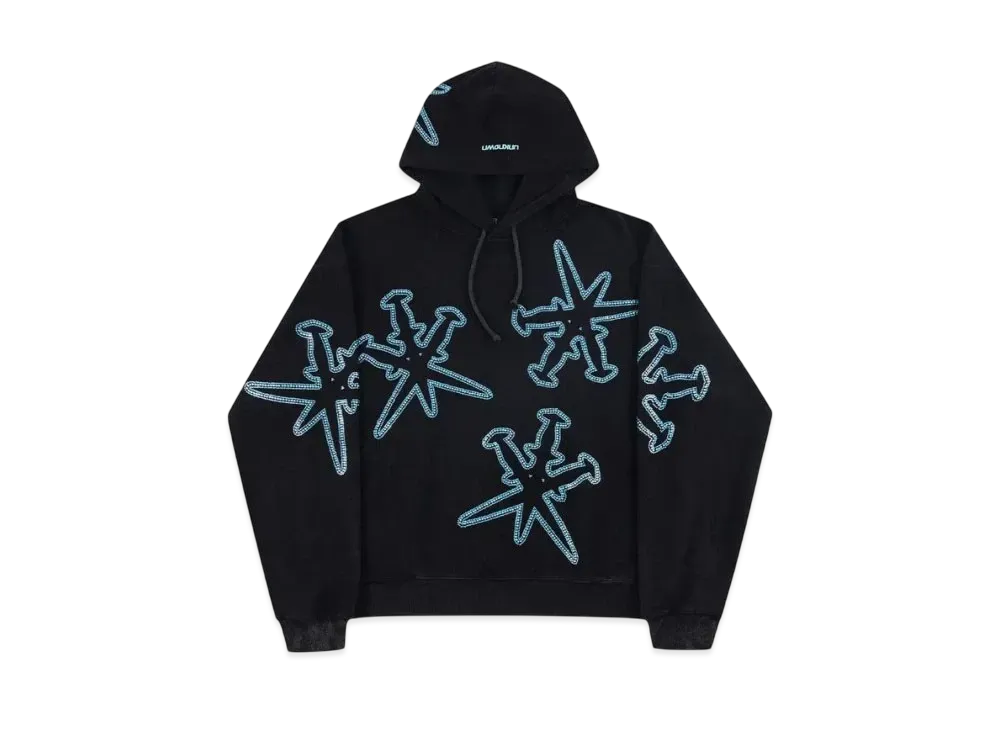 Unknown London Dagger Rhienstone Hodie "Black"