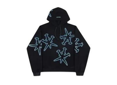 Unknown London Dagger Rhienstone Hodie "Black"