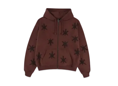 Unknown London Rhinestone Hoodie "Brown"