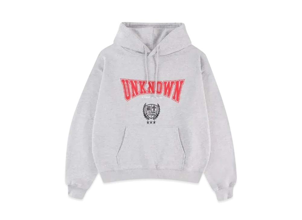 Unknown London Collage Logo Hoodie "Grey"