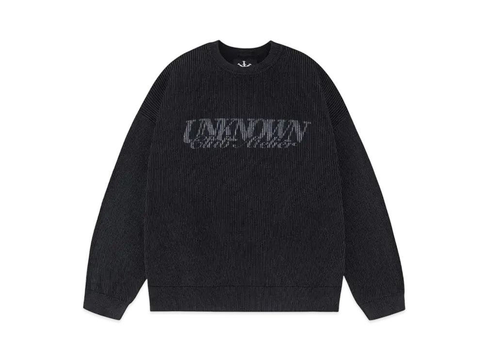 アンノウンロンドン クラブ アトリエ ニット "ブラック"