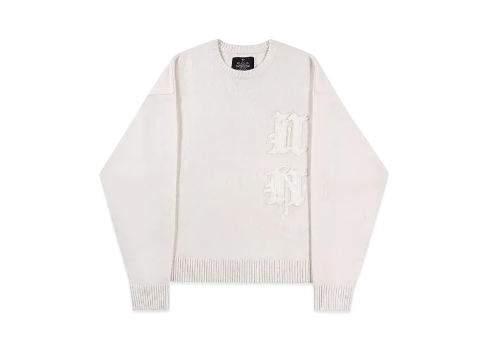 Unknown London Signature Knit Crew "Cream"