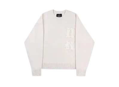 Unknown London Signature Knit Crew "Cream"