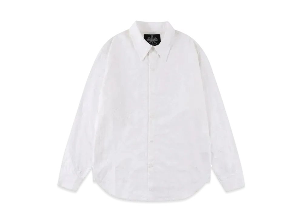 Unknown London Monogram Emb Shirt "White"