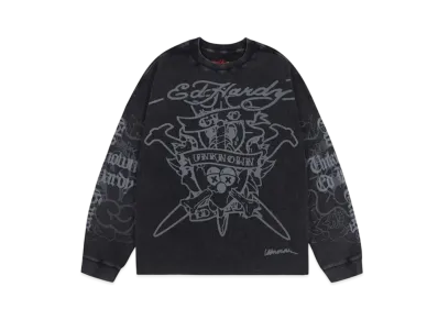 Unknown London Dagger Waffle Tee "Black"