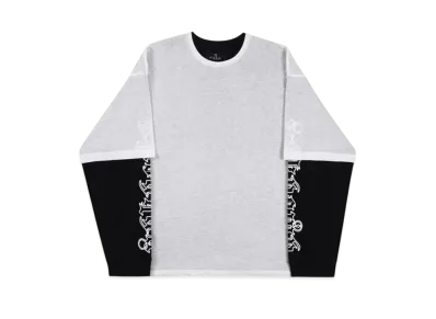 Unknown London Double Layer Angel Screen Print LS Tee "Grey"