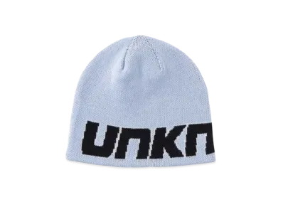 Unknown London Logo Knit Beanie "Light Blue"