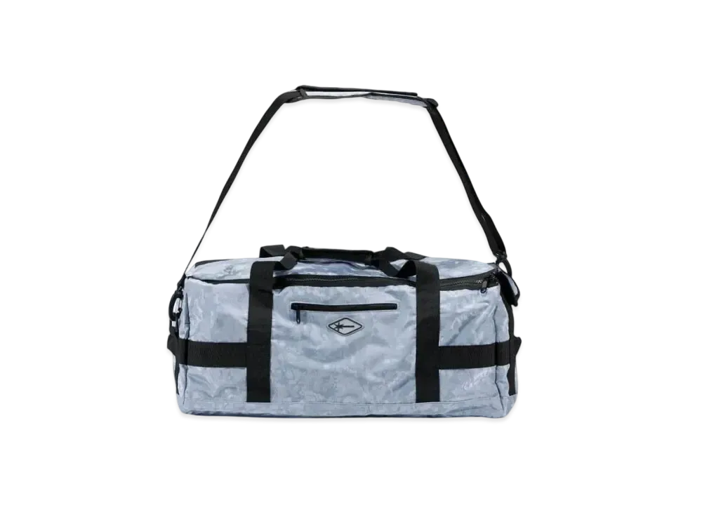 Unknown London Polyester Velvet Jacquard Travel Bag "Grey"