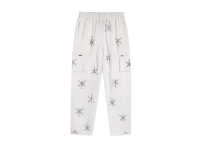 Unknown London Dagger Rhinestone Baggy Pants "White"