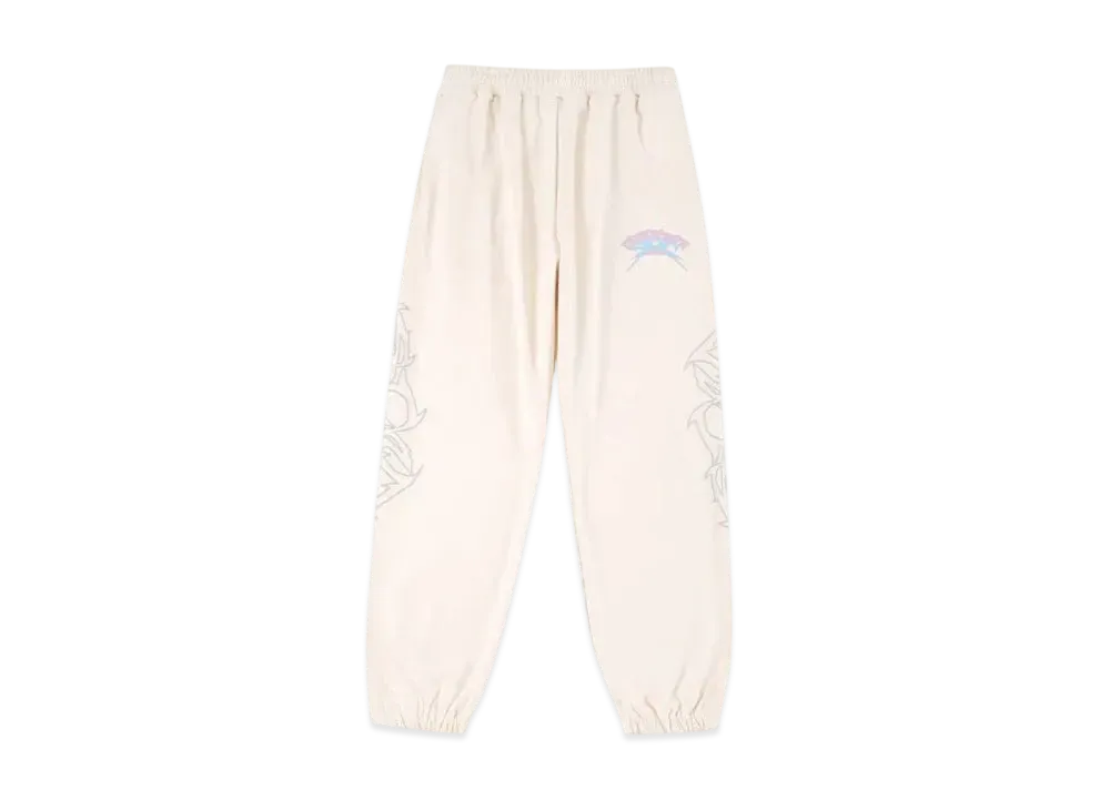 Unknown London Puff Print Graphic Jogger "Cream"