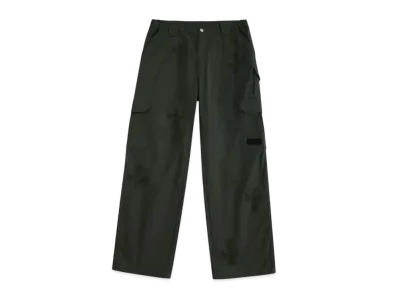 Unknown London Crosses Rhinestone Ripstop Cargo "Dark Green"