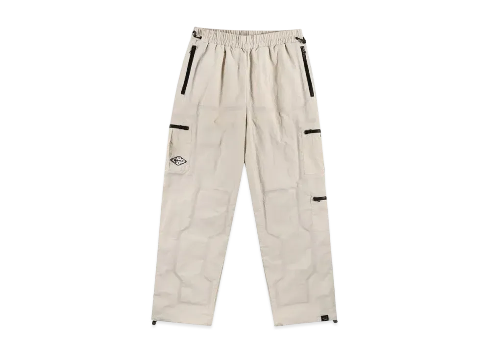 Unknown London Heat Seal Tape Track Pants "Beige"