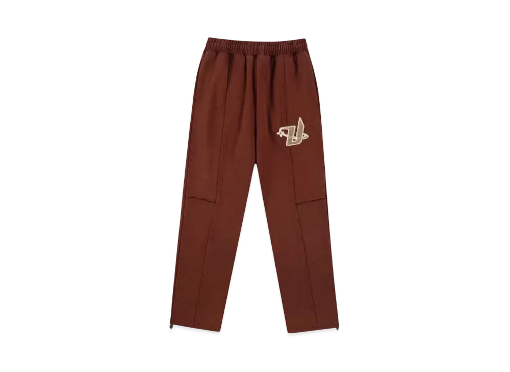 Unknown London Panel Details Acid Dyed Jogger "Brown"