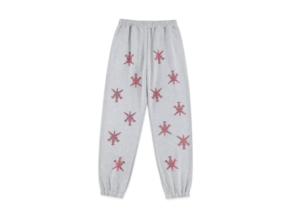 Unknown London Rhinestone Jogger "Light Grey"