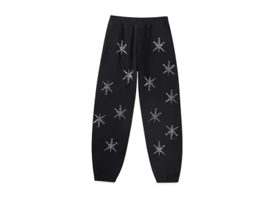 Unknown London Dagger Rhinestone Joggers "Black"