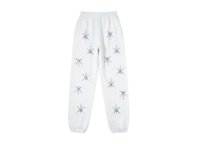 Unknown London Gradient Dagger Rhinestone Jogger "White"