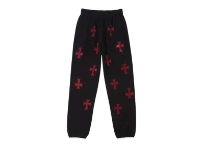 Unknown London Cross Rhinestone Jogger "Red"