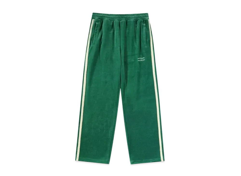 Unknown London Velour Track Pants "Green"