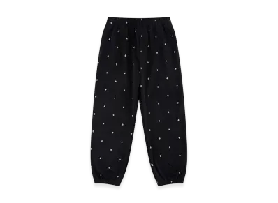 Unknown London Tiny Cross Glitter Sweat Pants "Black"