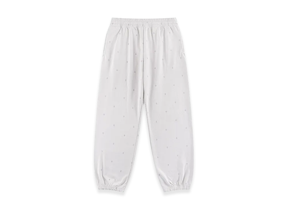 Unknown London Tiny Cross Glitter Sweat Pants "Off White"