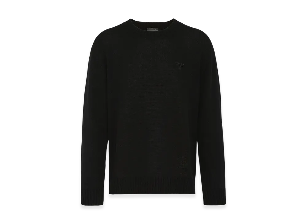 PRADA Cashmere Crewneck Sweater "Black"