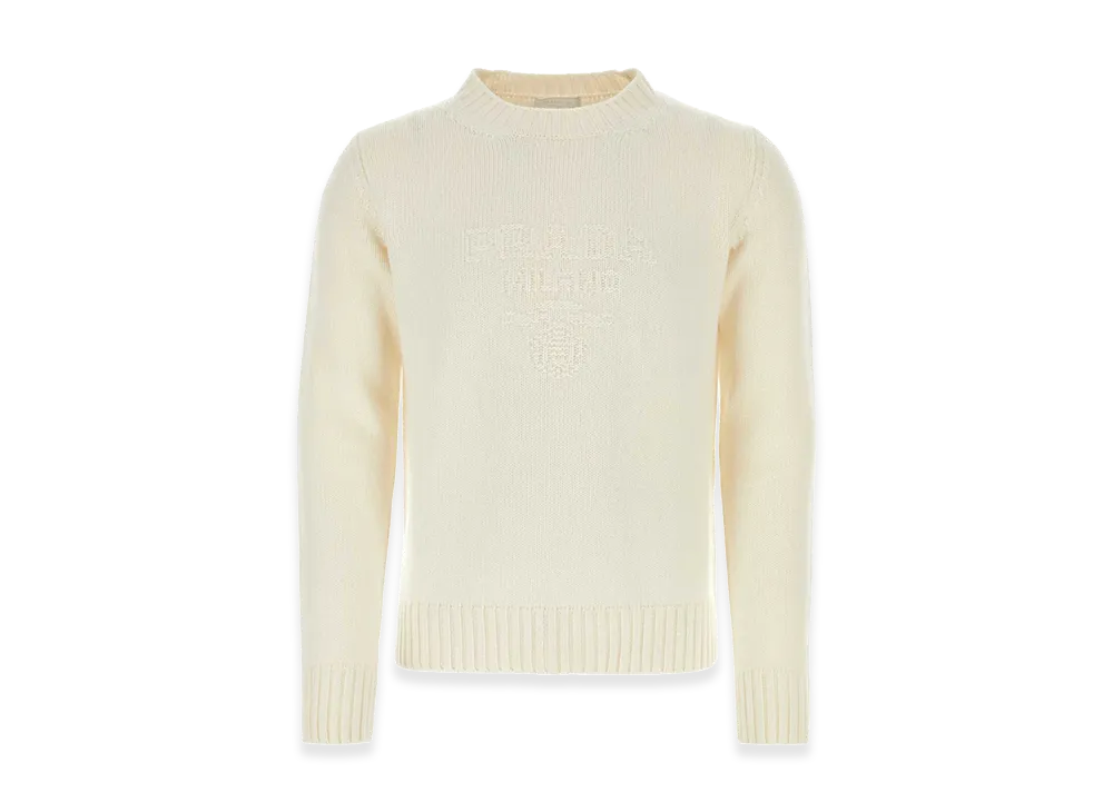 PRADA Wool Blend Sweater "White"