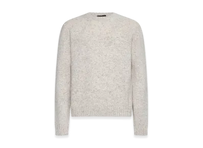 PRADA Melange Sand Cashmere Sweater "Beige"