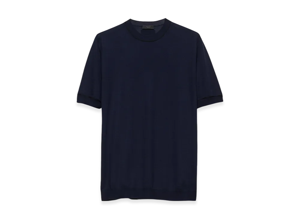 PRADA Wool Crew-Neck Sweater "Navy"