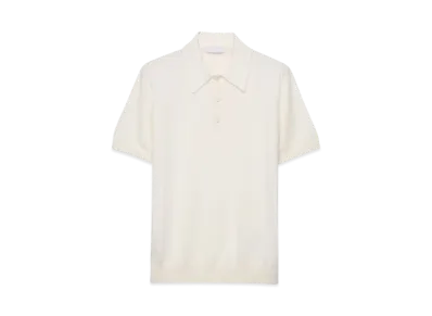 PRADA Men's Cotton Polo Shirt "Off White"