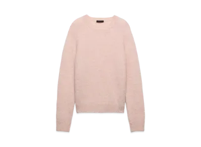 PRADA Men's Shetland Wool Crew-Neck Sweater "Pink"