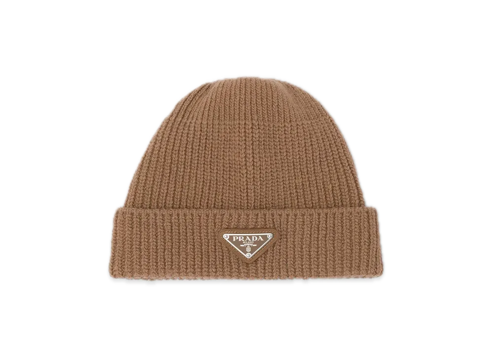 PRADA Wool & Cashmere Beanie "Beige"