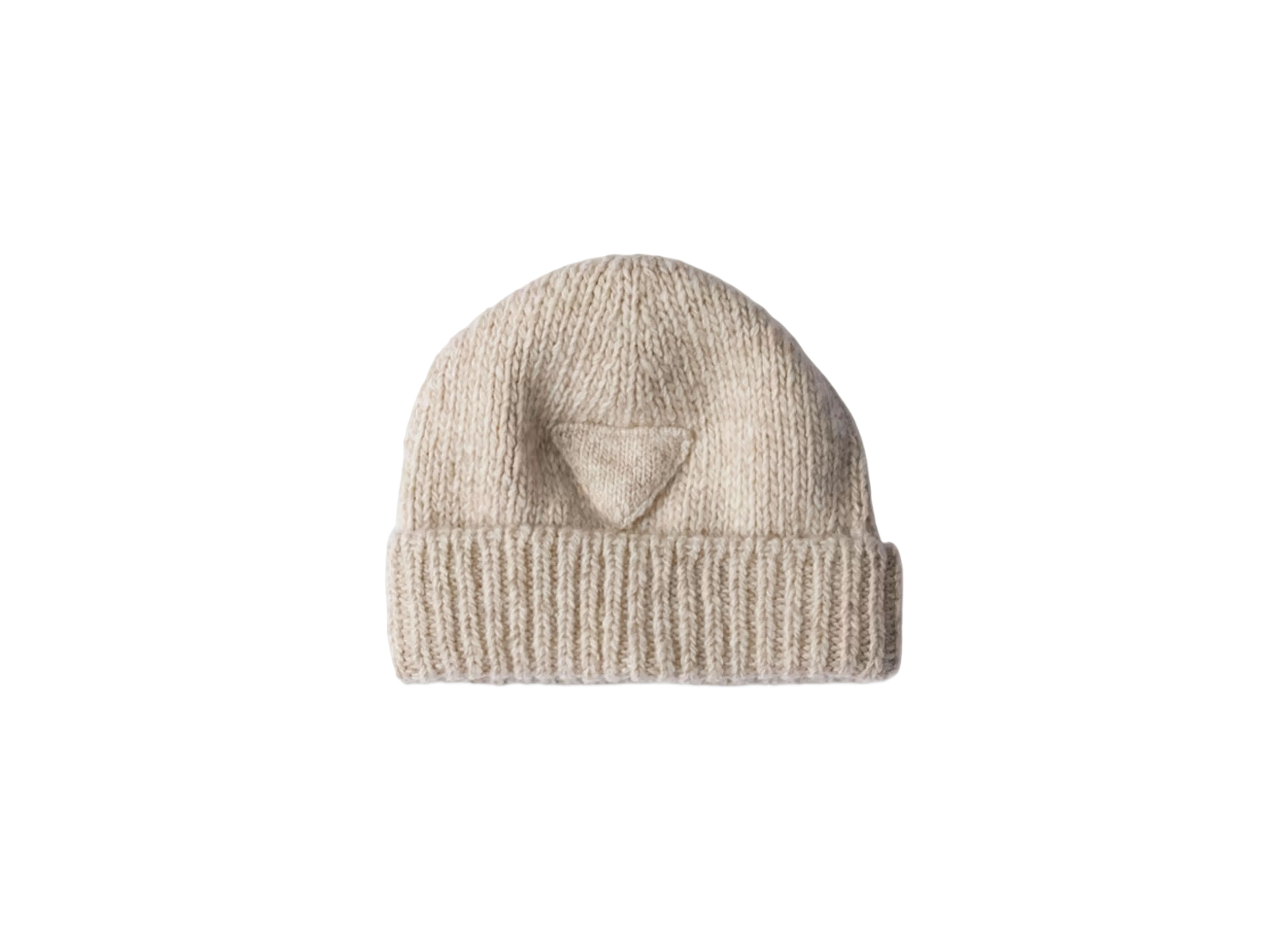 PRADA Cashmere Beanie "Sand Beige"