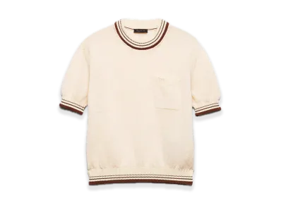 PRADA Shetland Wool Crewneck Sweater "Natural"