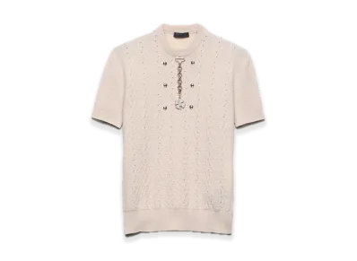 PRADA Wool Crewneck Sweater "Sand Beige"