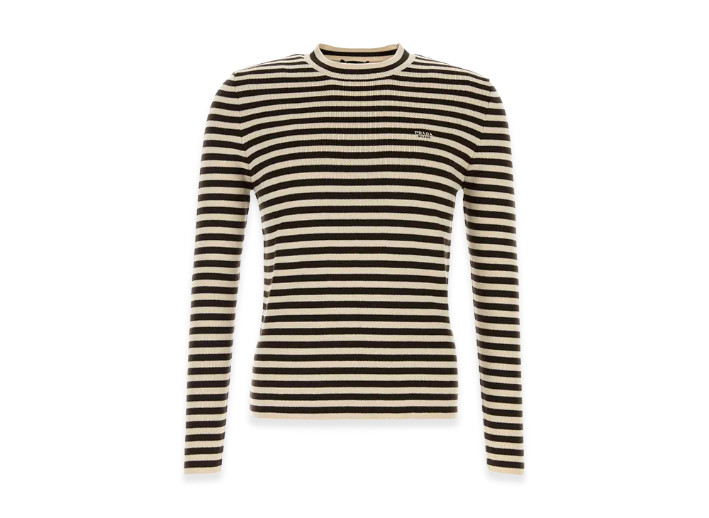 PRADA Sweaters "White/Black"