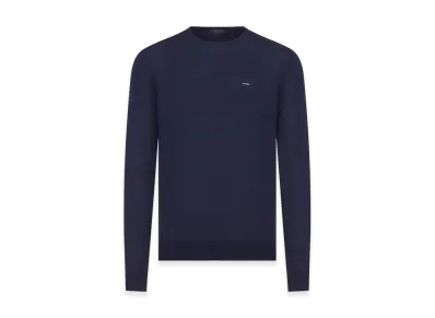 PRADA Superfine Wool Crewneck Sweater "Blue"
