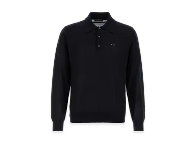 PRADA Wool Polo Shirt "Blue"