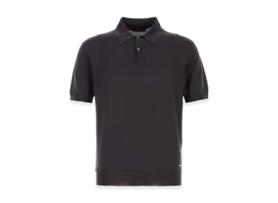 PRADA Silk Polo Shirt "Brown"