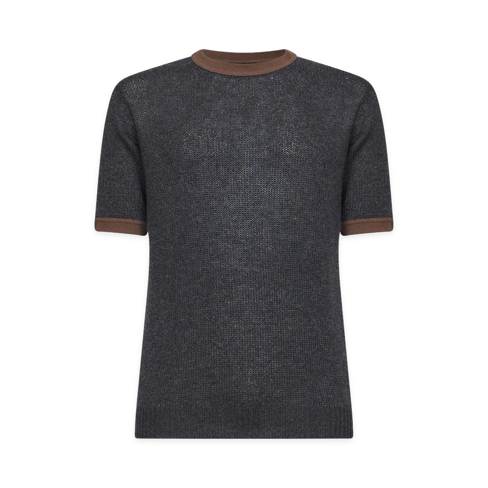 PRADA Sweaters "Antracite/Tabacco"