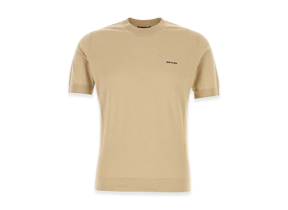PRADA Cotton Sweater "Beige"
