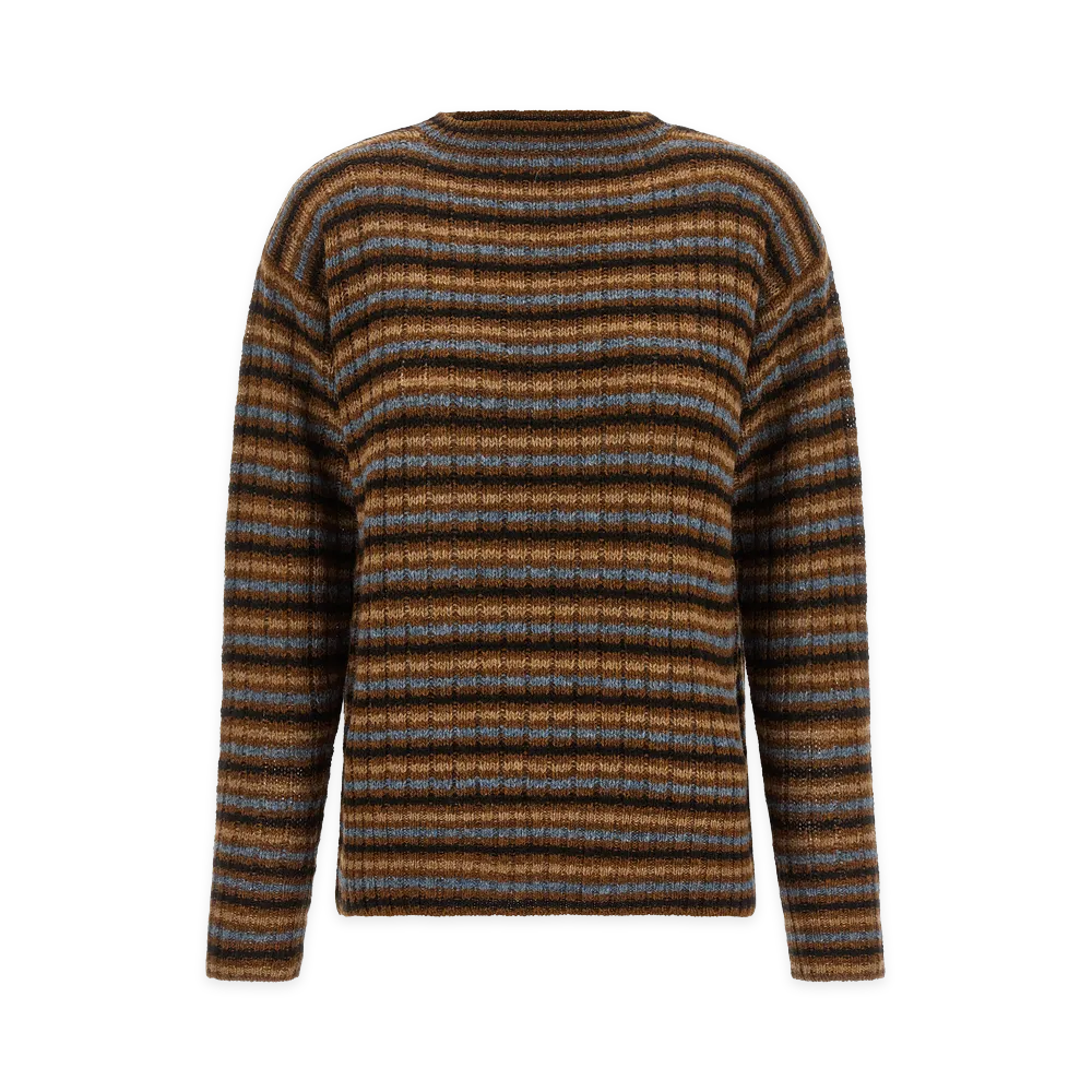 PRADA Striped Sweater "Brown"
