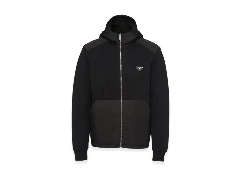 プラダ リナイロン ギャバジン ウールジャケット "ブラック" UMG060_1PT9_F0002