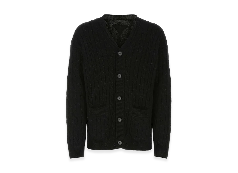 PRADA Wool Blend Oversize Cardigan "Black"