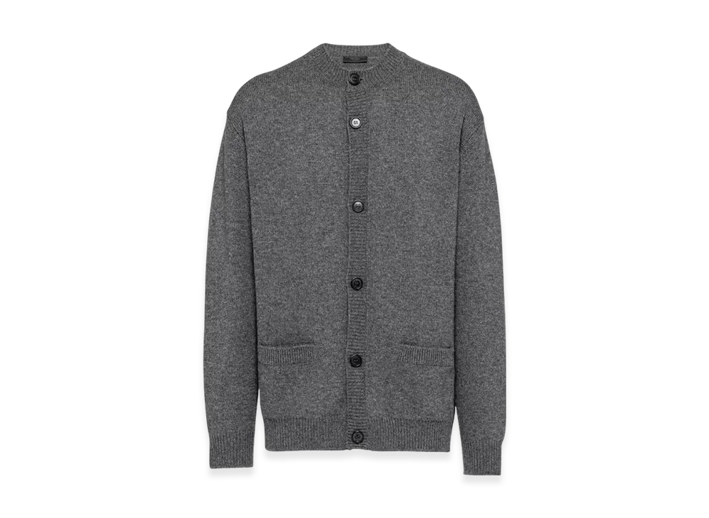 PRADA Cashmere Cardigan "Slate Gray"