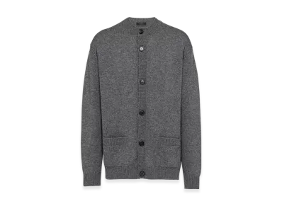 PRADA Cashmere Cardigan "Slate Gray"