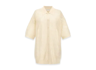 PRADA Mesh Knit Shirt "White"