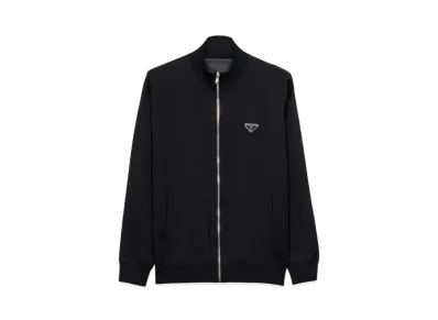 PRADA Men's Superfine Wool Cardigan "Black"