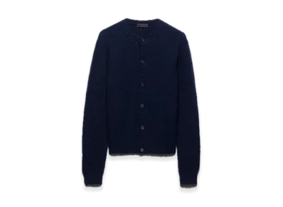PRADA Shetland Wool Cardigan "Navy"