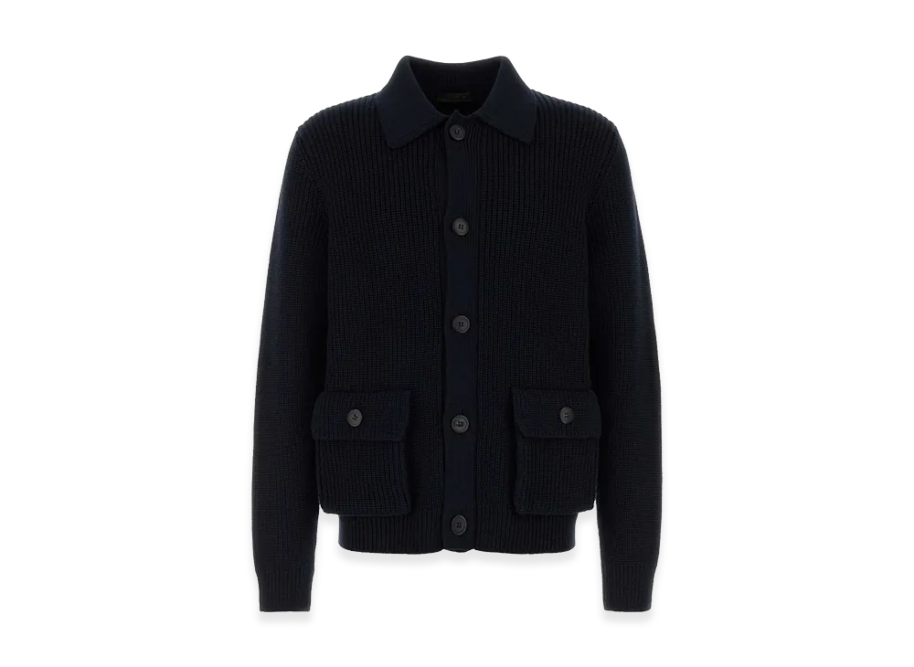 PRADA Wool Cardigan "Blue"
